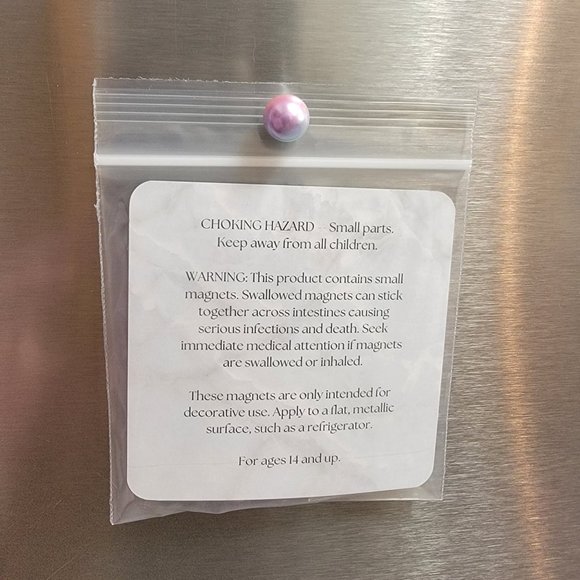 Unicorn Ombre Pearl Magnet Set - Classy & Elegant Fridge Magnets - Picture 8 of 10